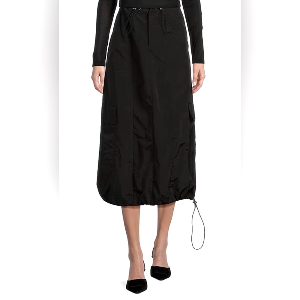 Gianni Bini Leona High Rise Drawstring Tie Cargo Parachute Skirt Size 0 NWT